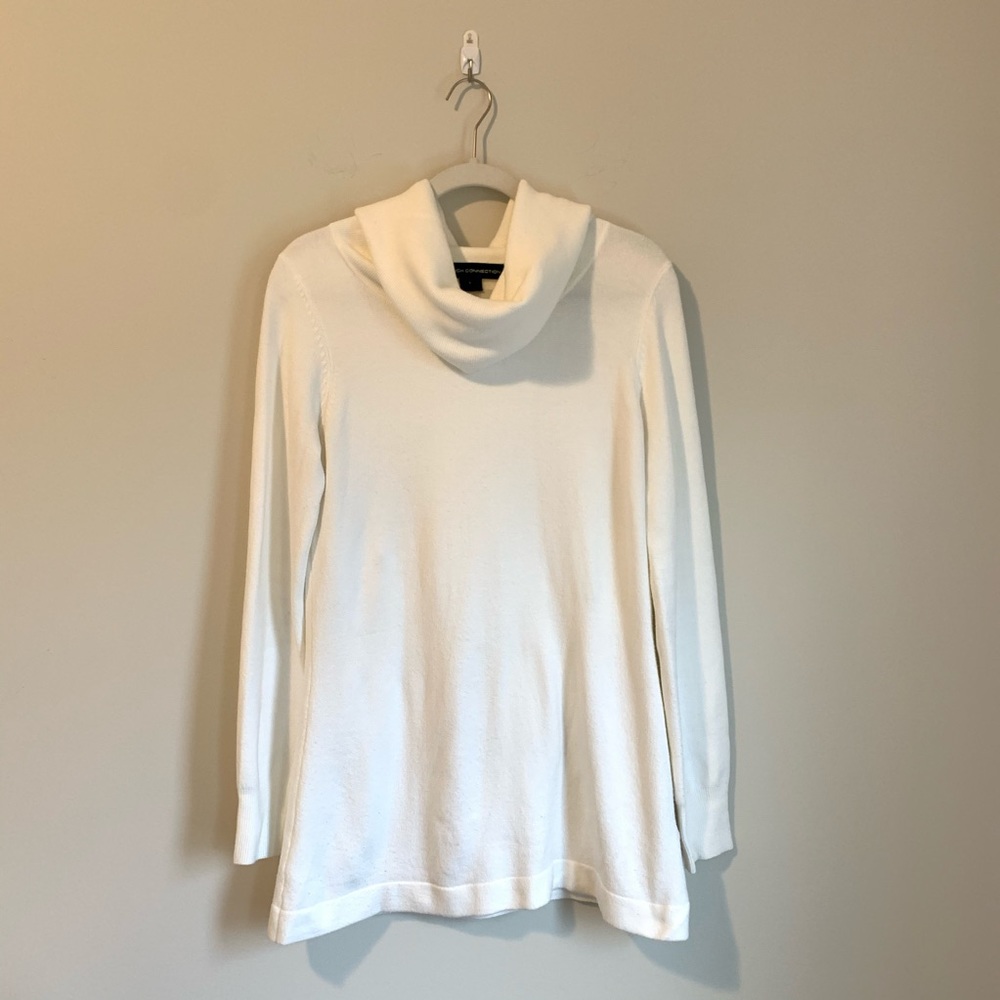 French Connection Cozy Soft Cowl Neck Sweater Sz L